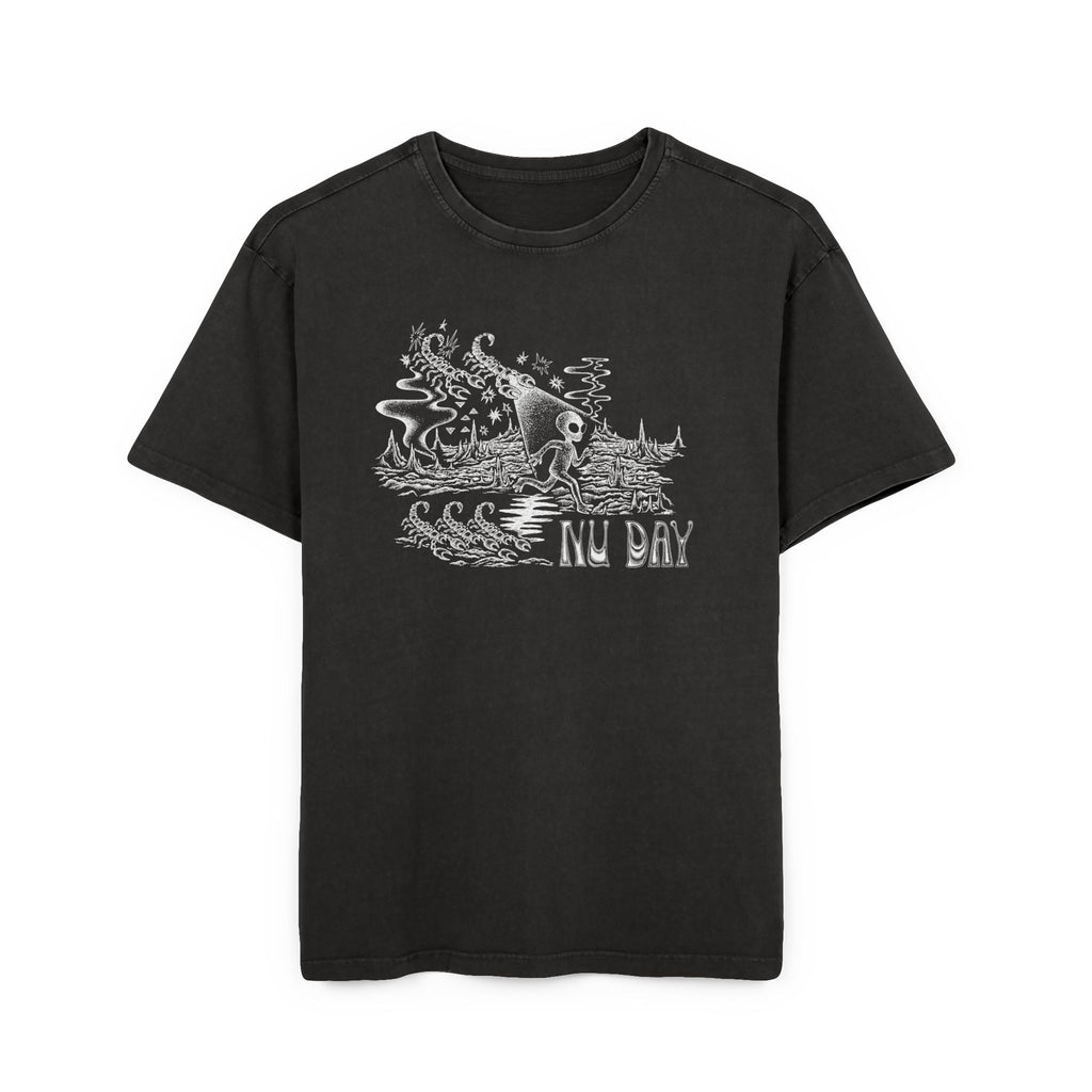 Acid-Wash Graphic T-Shirt