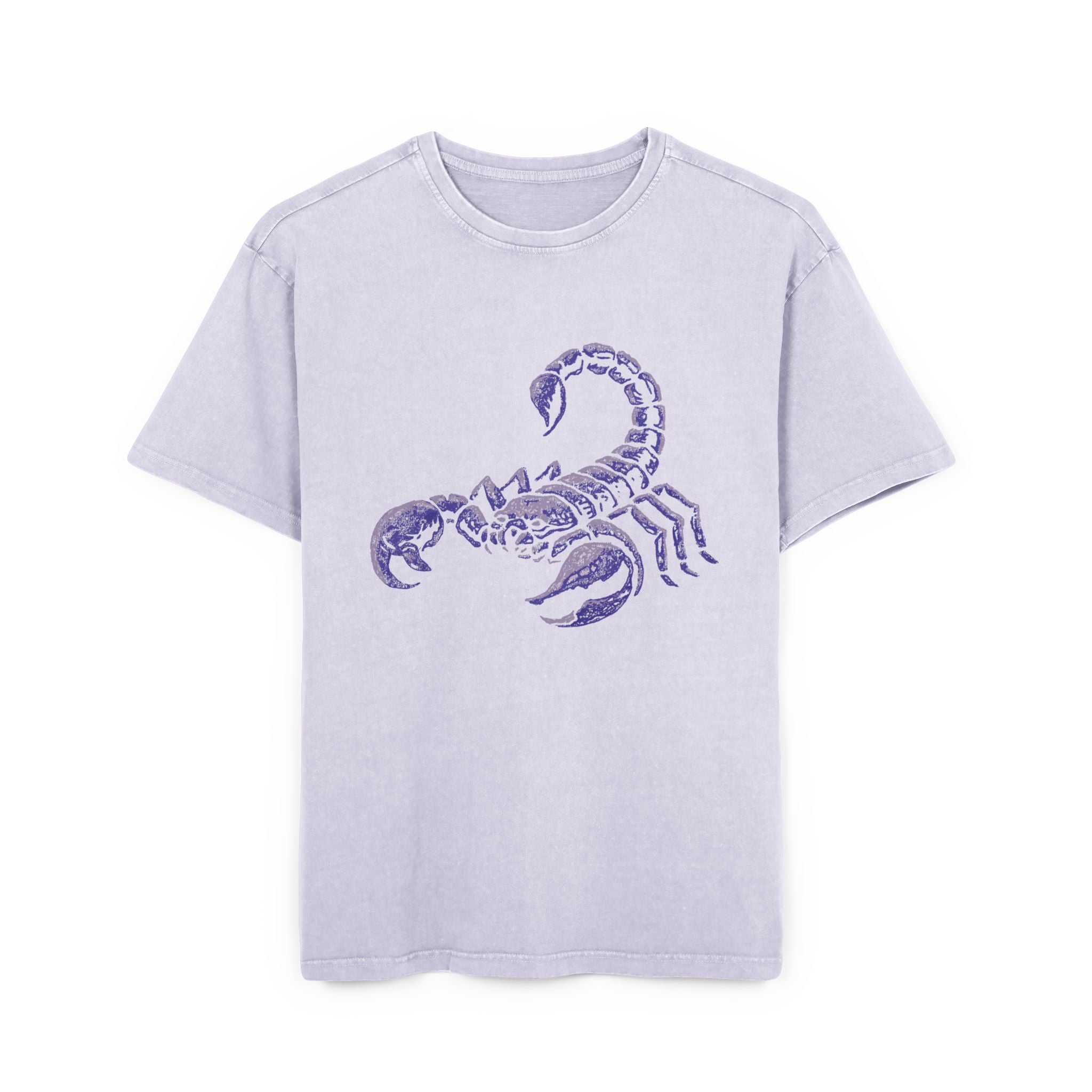 Scorpion Distressed Graphic Tee — Acid Wash