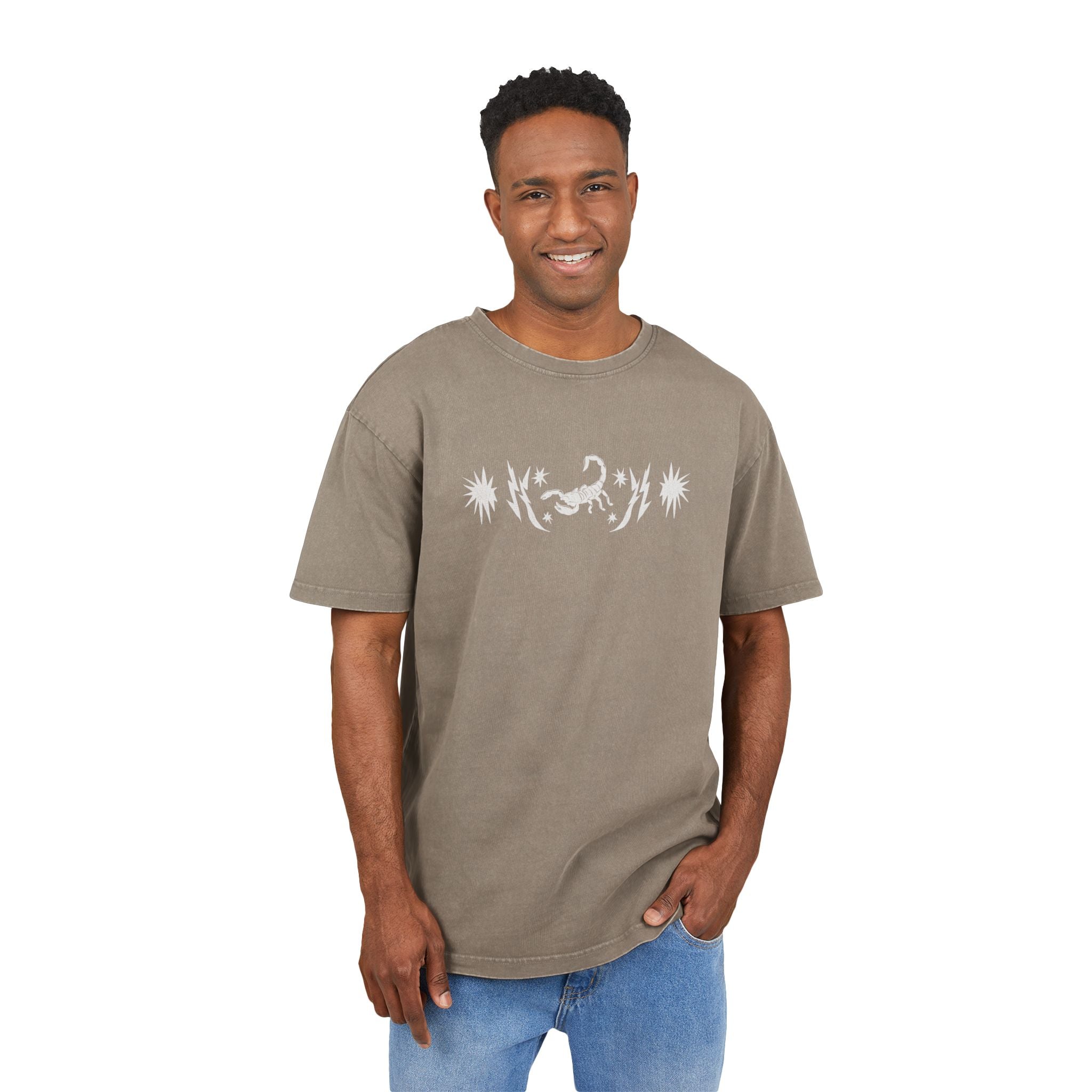 Nu Day Volcano graphic Tee | Acid washed oversize