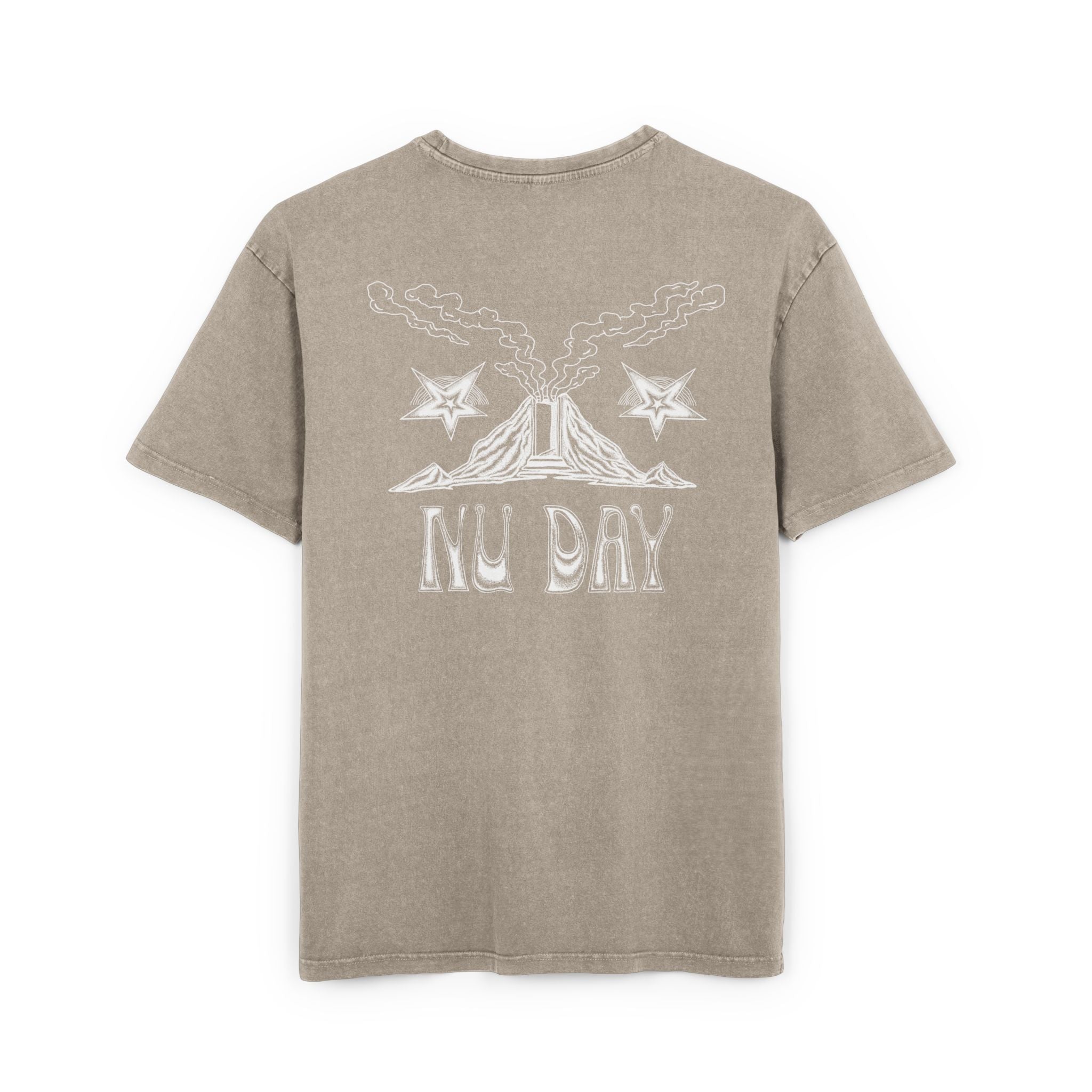 Nu Day Volcano graphic Tee | Acid washed oversize